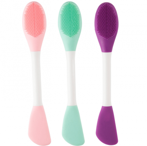 Double-ended Silicone Face Mask Brush Applicator Double Sided Facial ...
