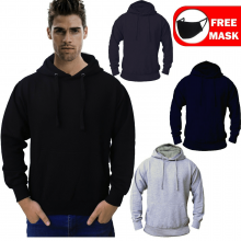 Men’s Fleece Pullover Longsleeve Hoodie Top Hooded Sweat Shirt Gym Clothing