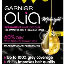 Garnier Olia Black Hair Dye Permanent 1.0 Deep Black, 320g